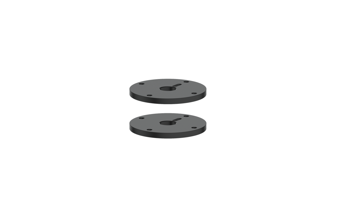 Vogt Mond Colour Accents for 8" C.C. Faucet with Cross/Crescent Handles - Matte Black