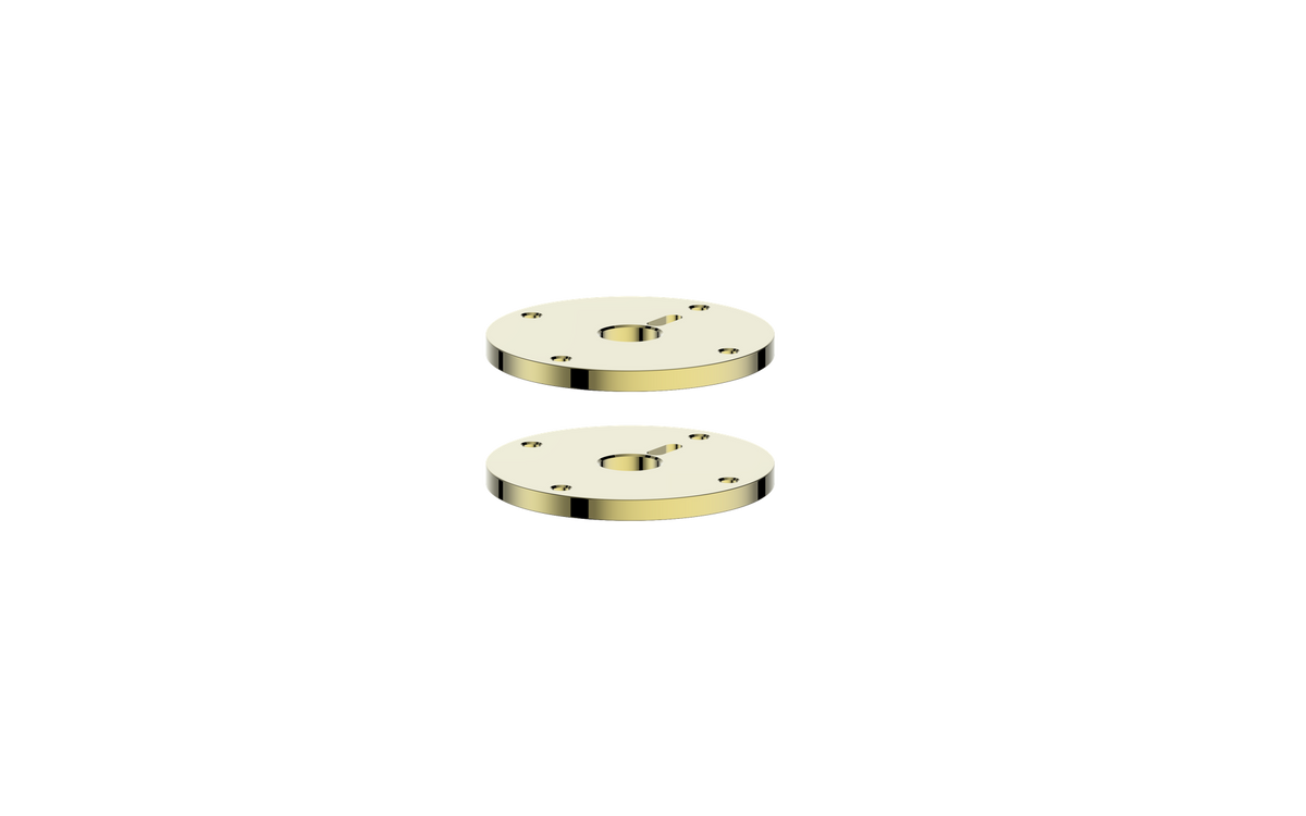 Vogt Mond Colour Accents for 8" C.C. Faucet with Cross/Crescent Handles - Brushed Gold
