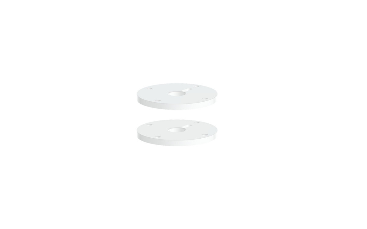 Vogt Mond Colour Accents for 8" C.C. Faucet with Cross/Crescent Handles - Matte White