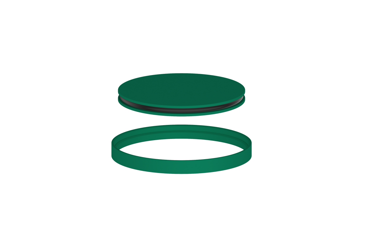 Vogt Mond Colour Accents for Floor Mount Tub Filler - Emerald Green