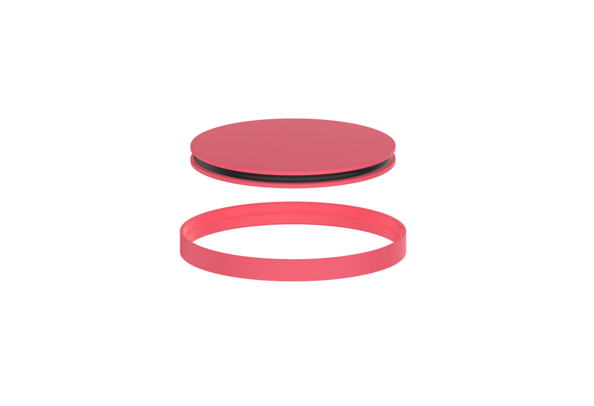Vogt Mond Colour Accents for Floor Mount Tub Filler - Fresh Raspberry