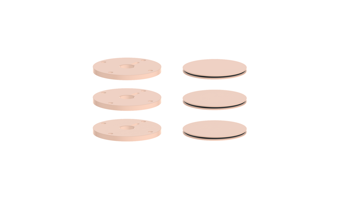 Vogt Mond Colour Accents for High-Flow Valve with 2 Stops and Moon Handles - Blush Pink