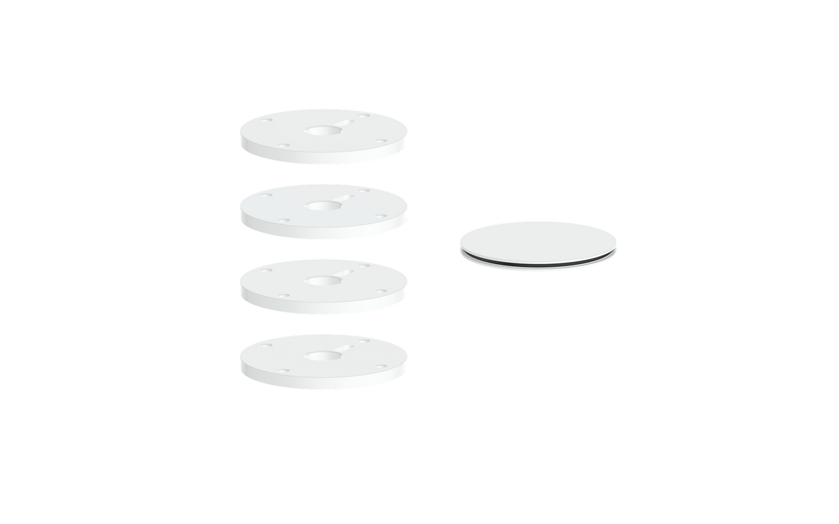 Vogt Mond Colour Accents for High-Flow Valve with 3 Stops and Cross/Crescent Handles - Matte White