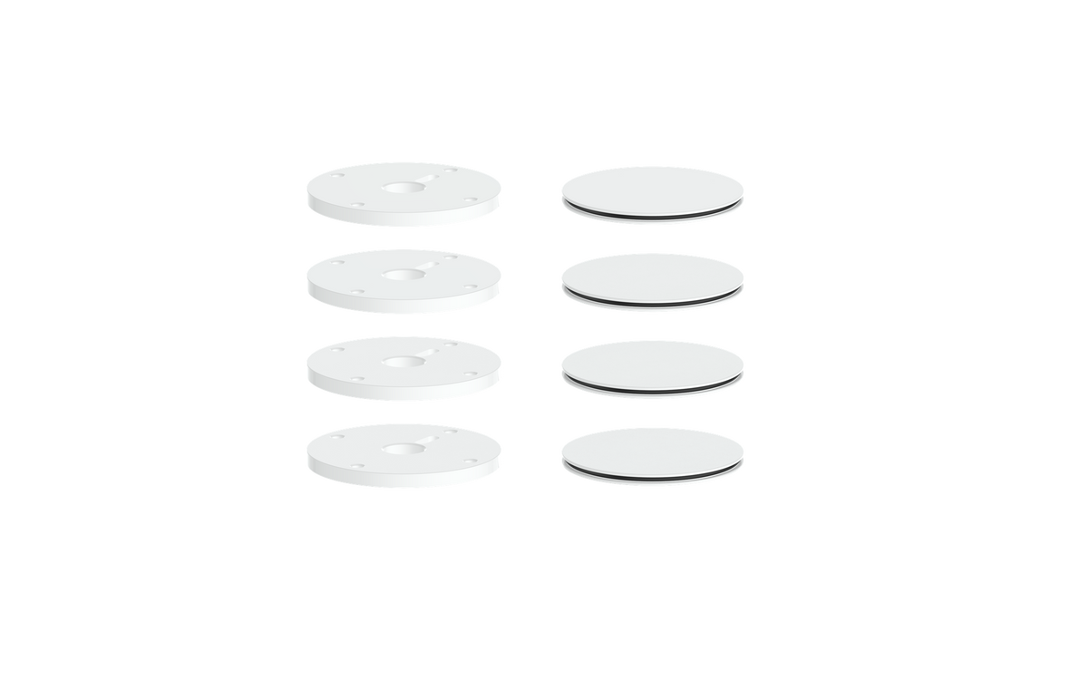Vogt Mond Colour Accents for High-Flow Valve with 3 Stops and Moon Handles - Matte White