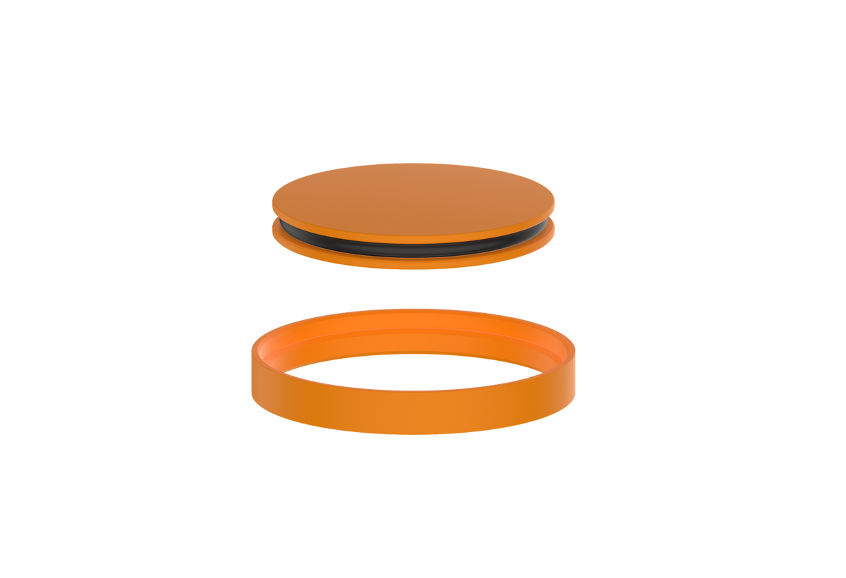 Vogt Mond Colour Accents for Single Hole Lavatory Faucet - Orange Burst