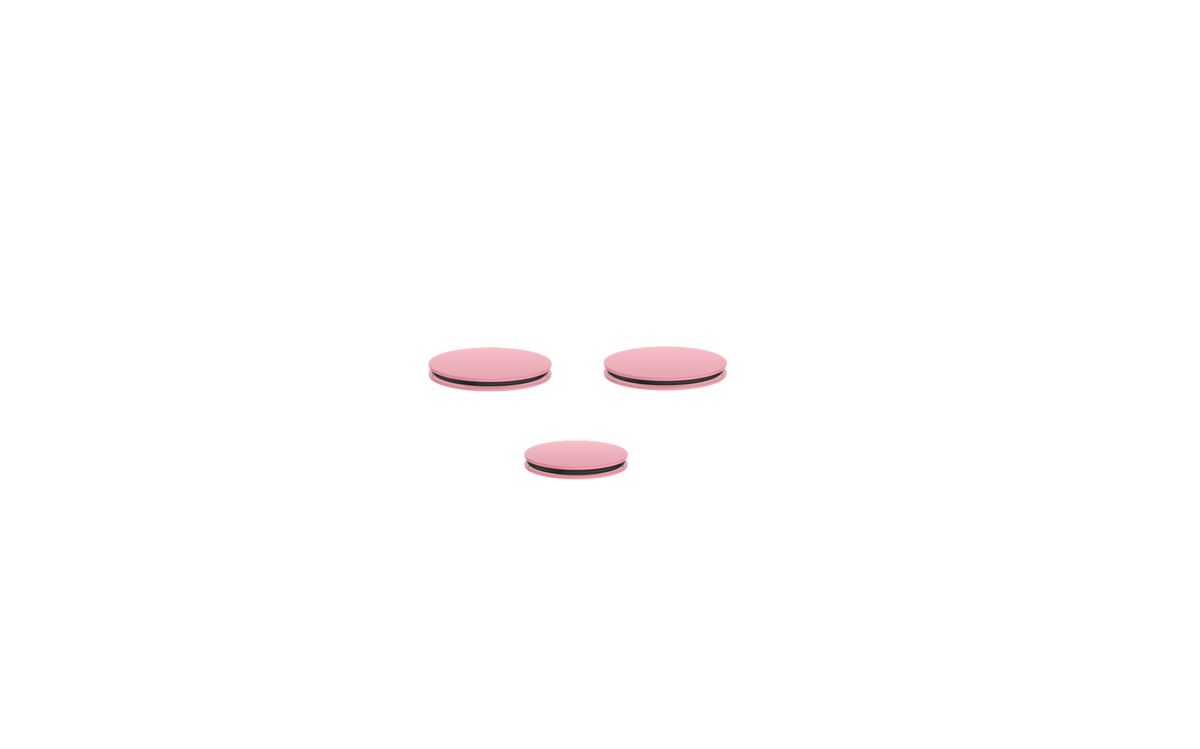 Vogt Mond Colour Accents for Slide Bar - Rose Pink