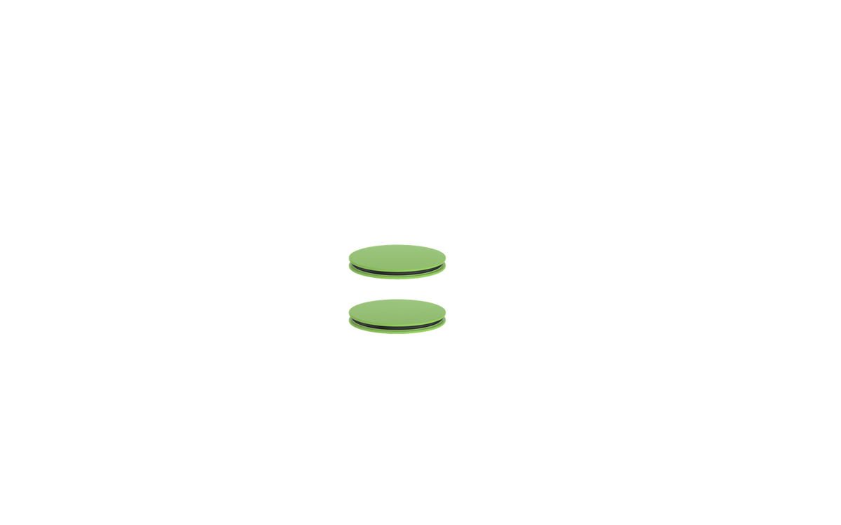 Vogt Mond Colour Accents for Towel Bar - Lime Green