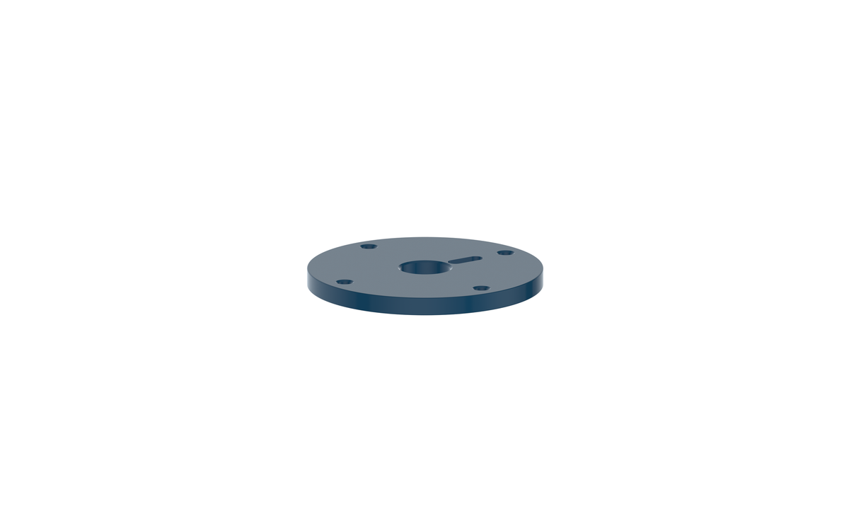 Vogt Mond Colour Accents for Wall Mount Tub Filler with Cross/Crescent Handles - Midnight Blue