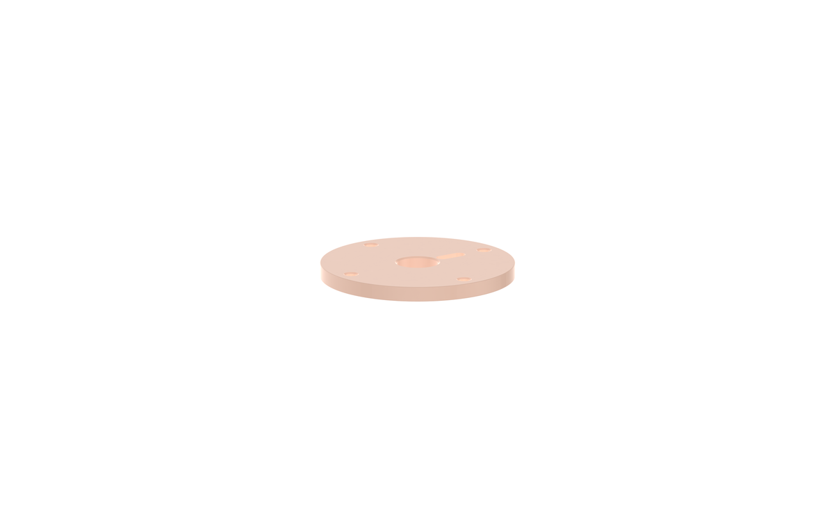 Vogt Mond Colour Accents for Wall Mount Tub Filler with Cross/Crescent Handles - Blush Pink