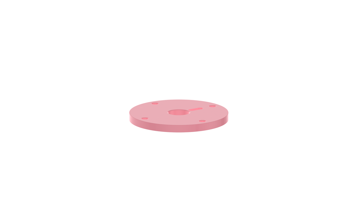 Vogt Mond Colour Accents for Wall Mount Tub Filler with Cross/Crescent Handles - Rose Pink