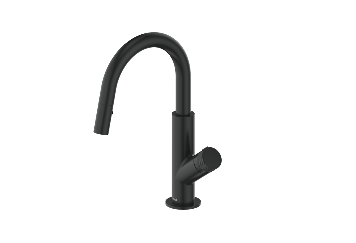 Vogt Mond Mini 13" Bar/Prep Faucet - Moon Handle (M1) / Matte Black
