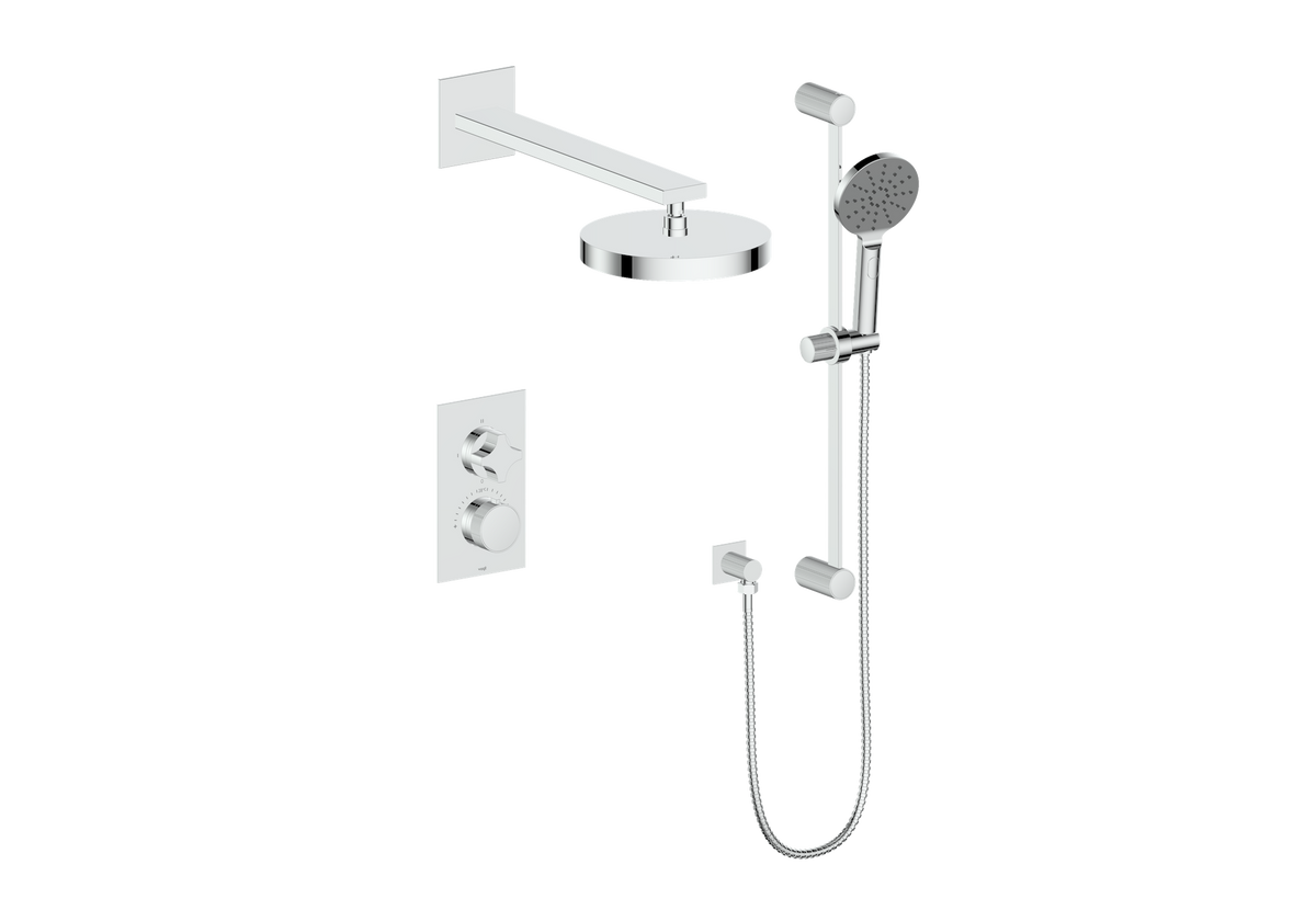 Vogt Mond Trim for 2-Way TH Shower Kit - Crescent Handle (M2) / Chrome