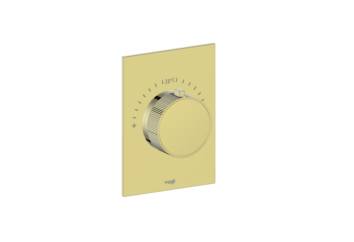 Vogt Mond Trim for 3/4" High-Flow TH Valve - Brushed Gold