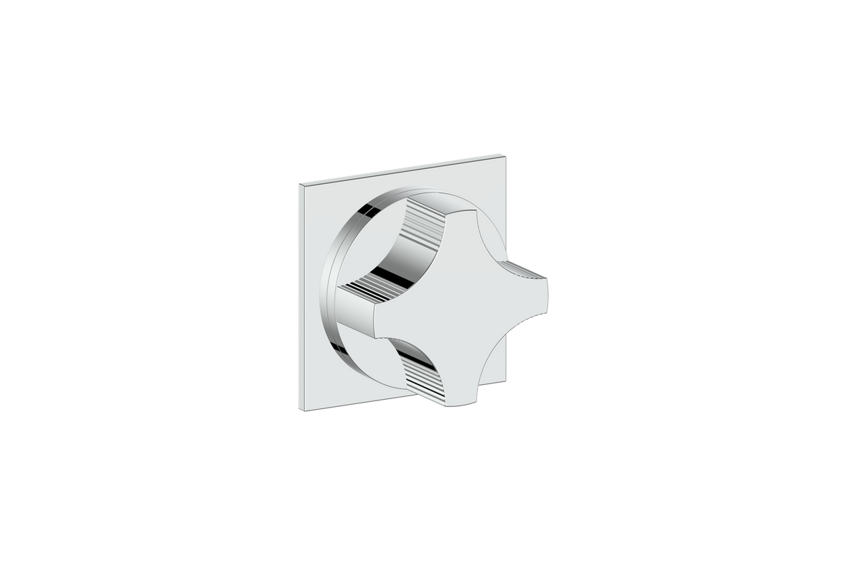 Vogt Mond Trim for 3/4" Volume Control - Crescent Handle (M2) / Chrome