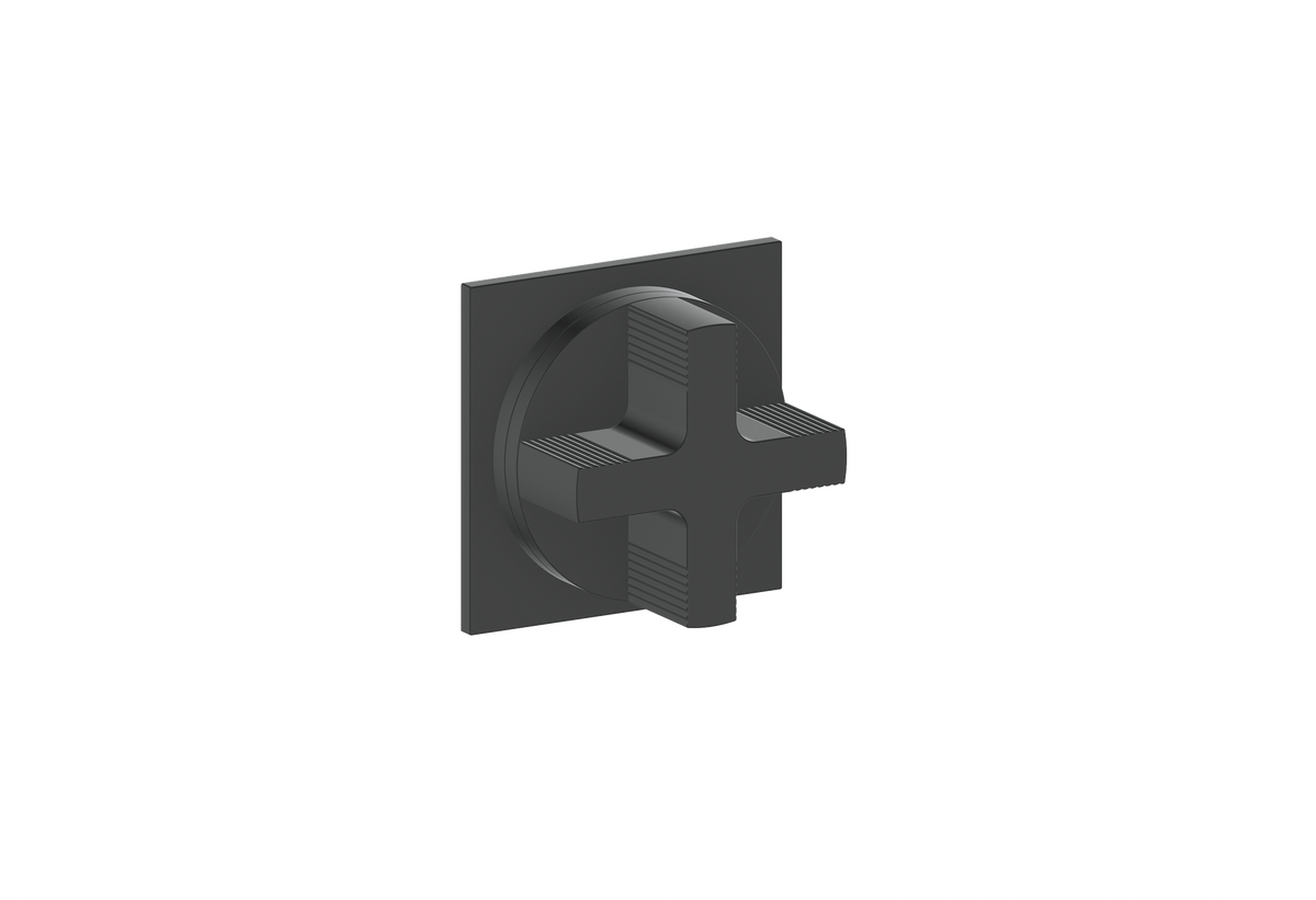 Vogt Mond Trim for 3/4" Volume Control - Cross Handle (M3) / Matte Black