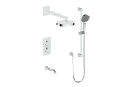 Vogt Mond Trim for 3-Way TH Shower Kit - Moon Handle (M1) / Chrome