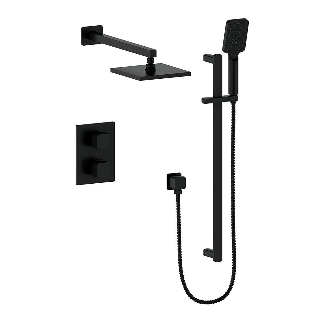 Vogt Niveau 2-Way TH Shower Kit - Matte Black