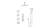 Vogt Niveau 3/4" High-Flow TH Shower Kit with Body Jets and 6" Ceiling Arm - Chrome