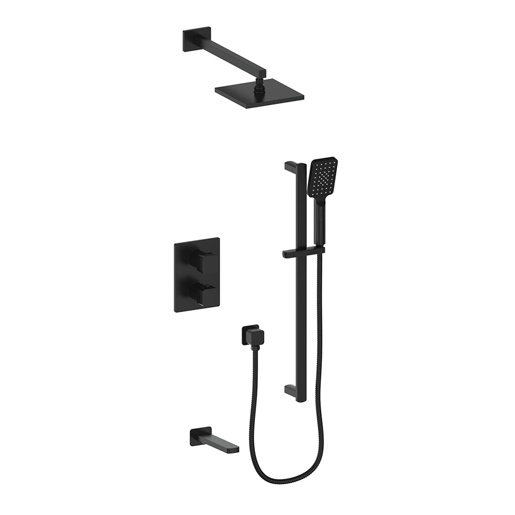 Vogt Niveau 3-Way TH Shower Kit - Matte Black