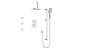 Vogt Niveau 3-Way TH Shower Kit with Body Jets with 6" Ceiling Arm - Chrome