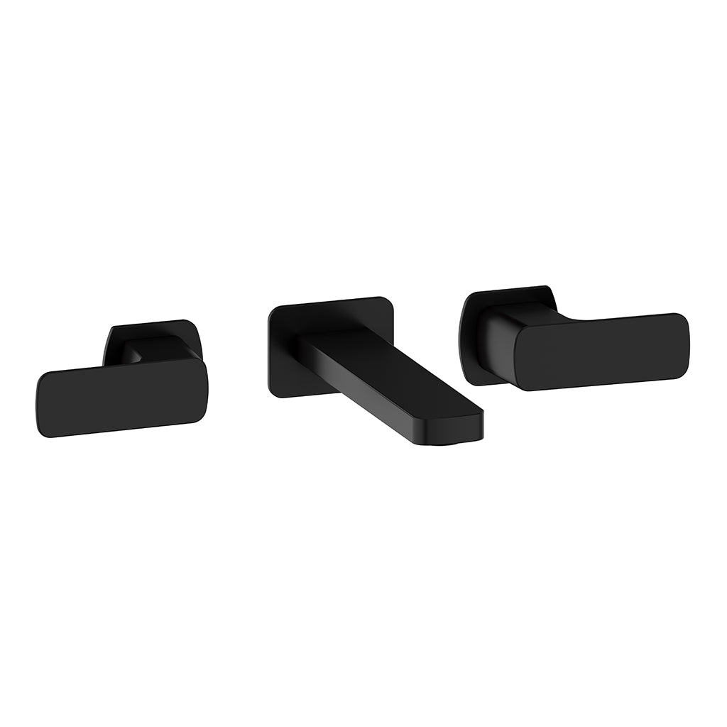 Vogt Niveau 8" C.C. Wall Mount Lavatory Faucet - Matte Black