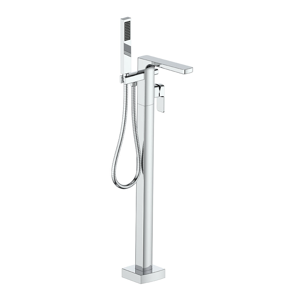 Vogt Niveau Floor Mount Tub Filler - Chrome