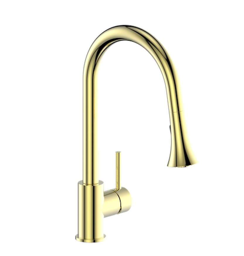 Vogt Traun C Kitchen Faucet - Brushed Gold