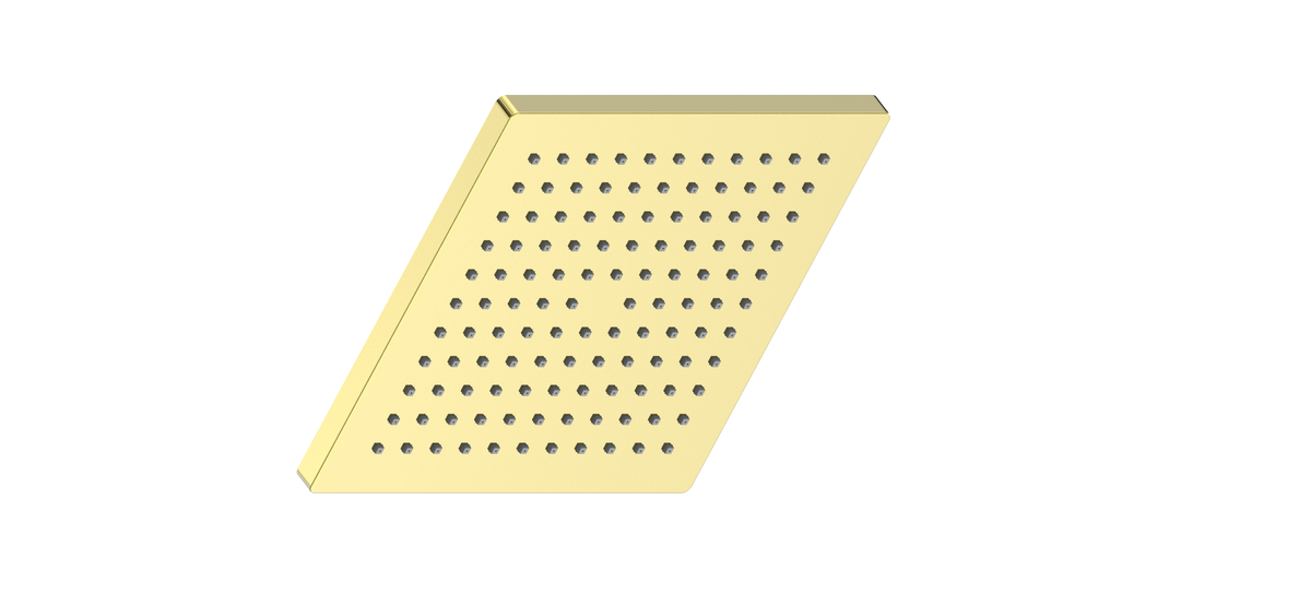Vogt 10" Square Shower Head - Brushed Gold