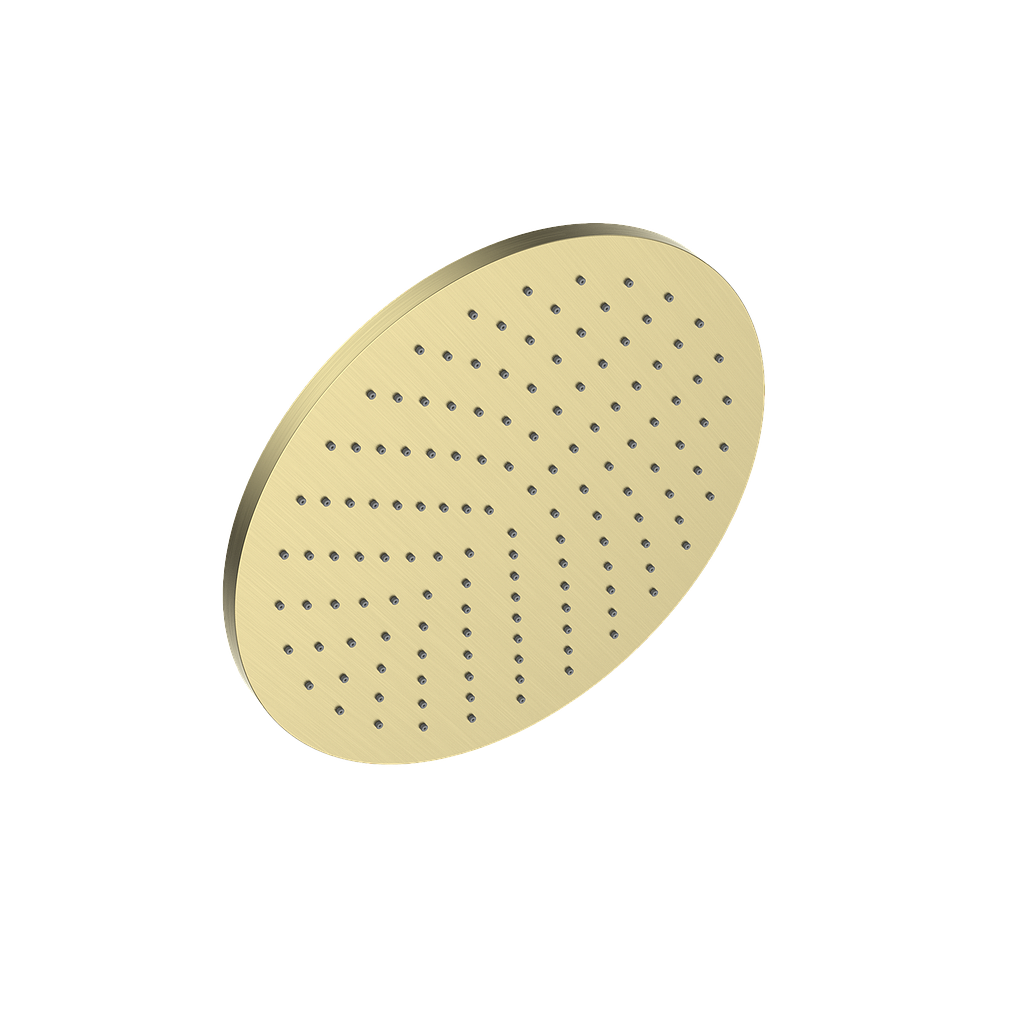 Vogt 12" Round Brass Shower Head - Brushed Gold