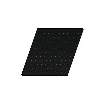 Vogt 12" Square Brass Shower Head - Matte Black