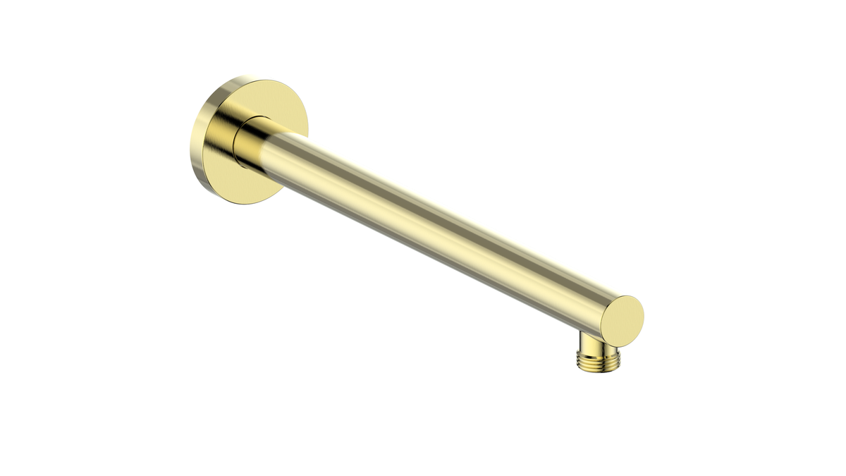 Vogt 16" Round Wall Mount Shower Arm - Brushed Gold