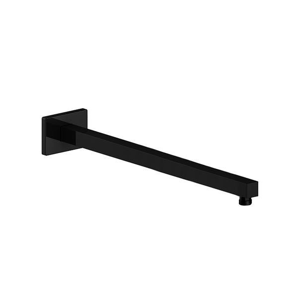Vogt 16" Square Wall Mount Shower Arm - Matte Black