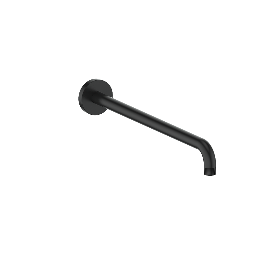 Vogt 16" Wall Mount Shower Arm with Round Flange - Matte Black