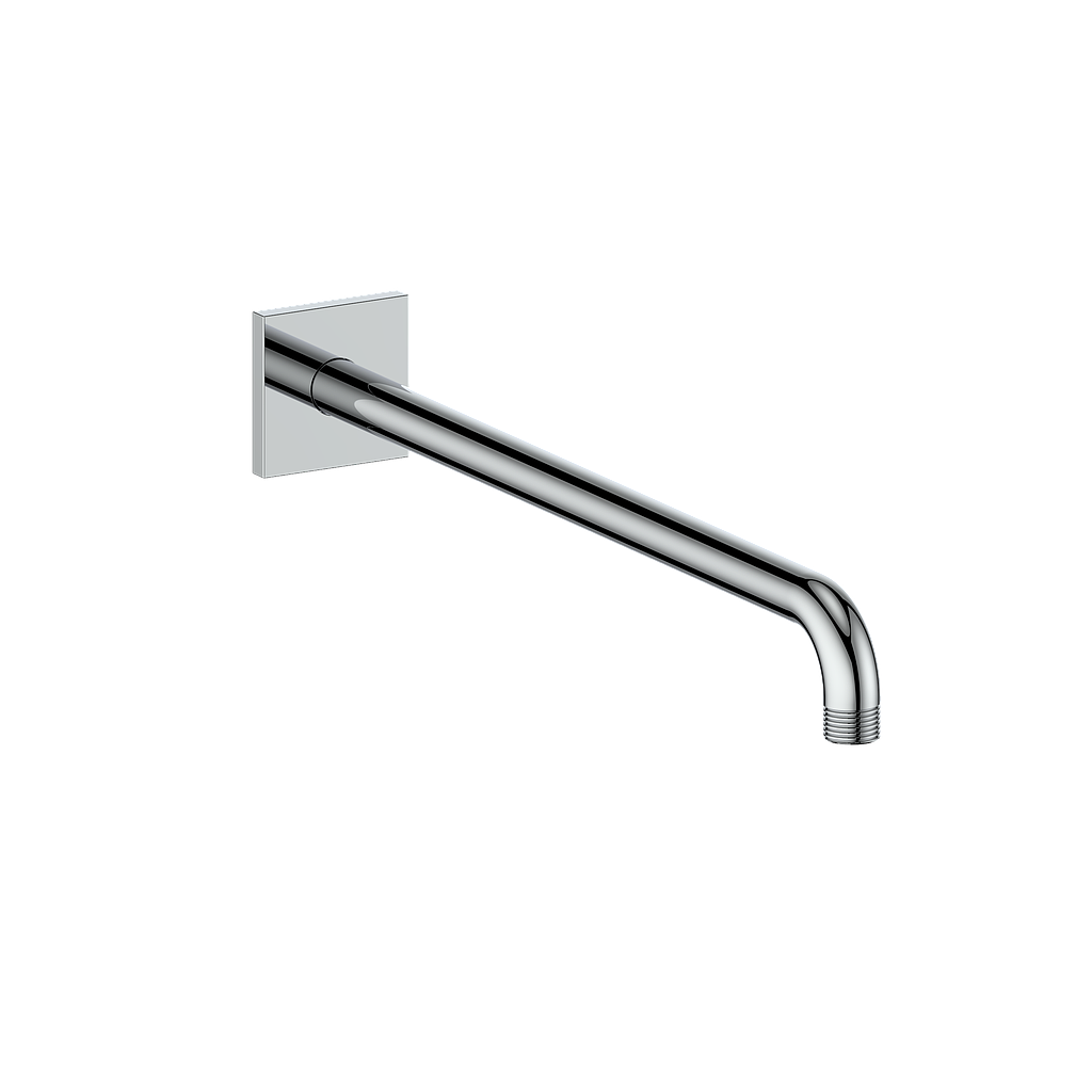 Vogt 16" Wall Mount Shower Arm with Square Flange - Chrome