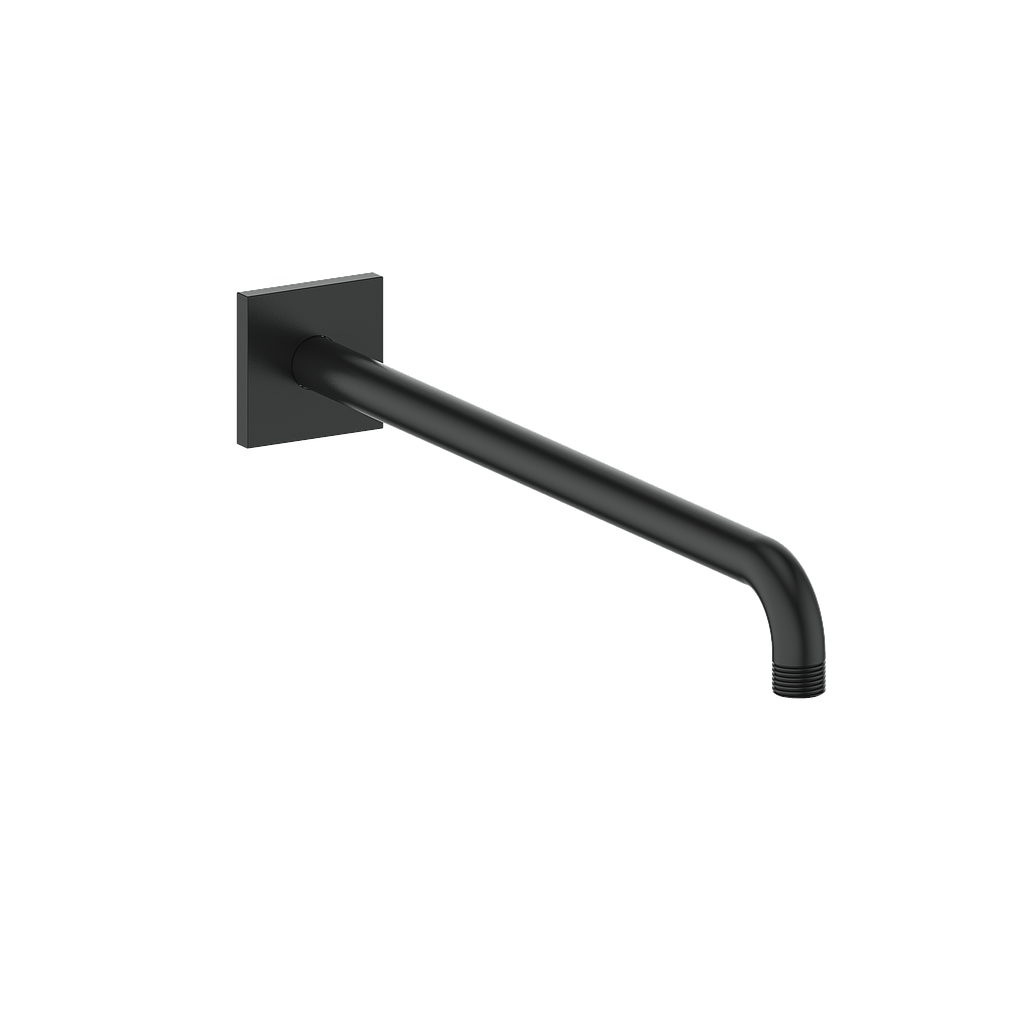 Vogt 16" Wall Mount Shower Arm with Square Flange - Matte Black