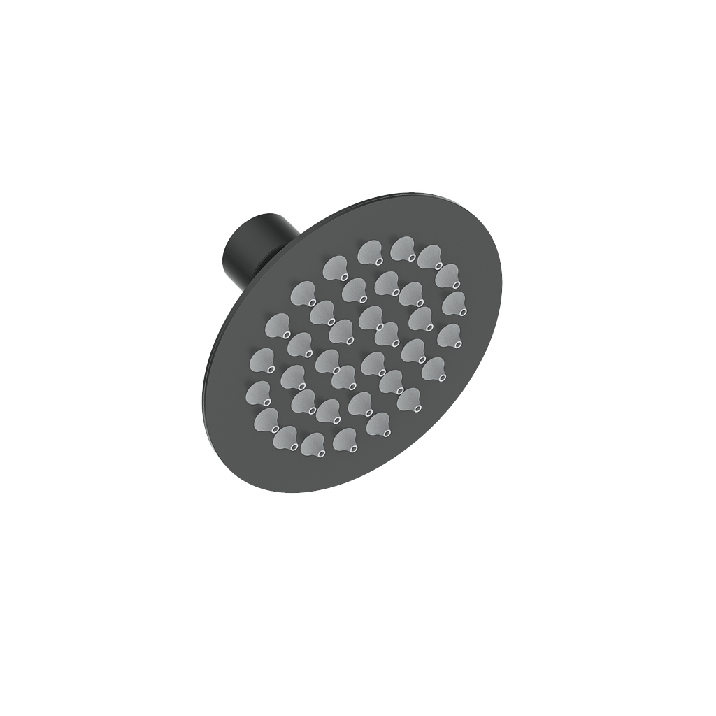 Vogt 4" Round Stainless Steel Shower Head - Matte Black