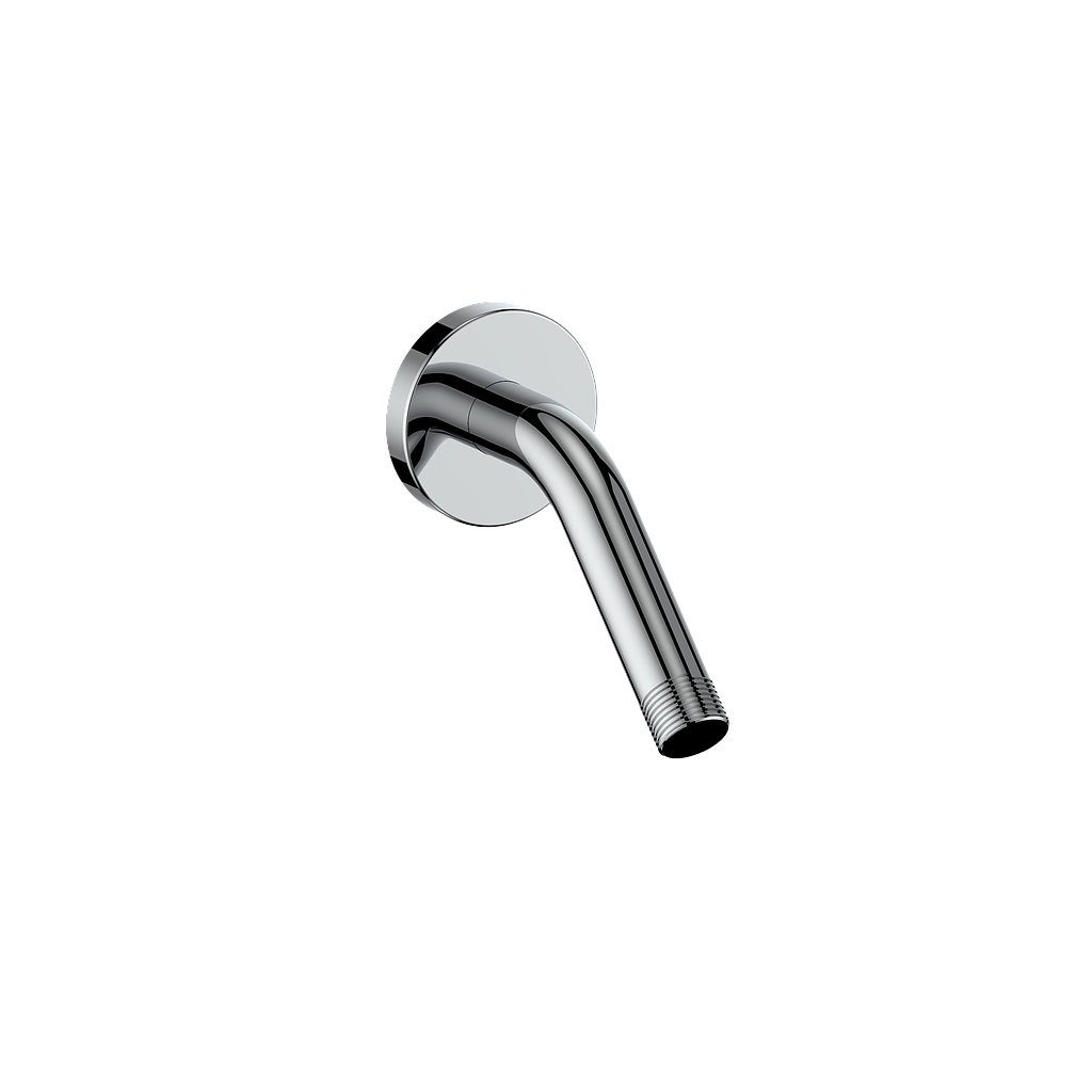 Vogt 6" Wall Mount Shower Arm with Round Flange - Chrome