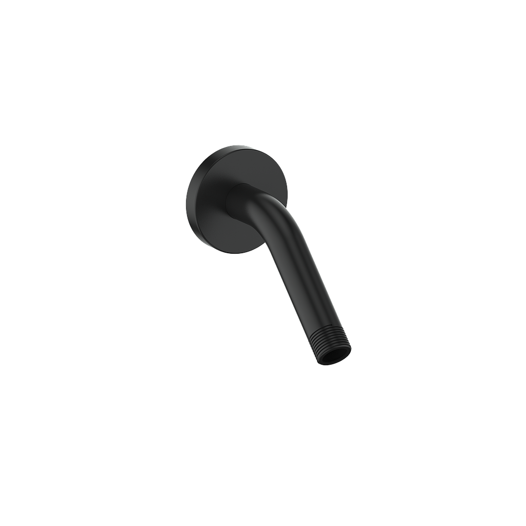 Vogt 6" Wall Mount Shower Arm with Round Flange - Matte Black