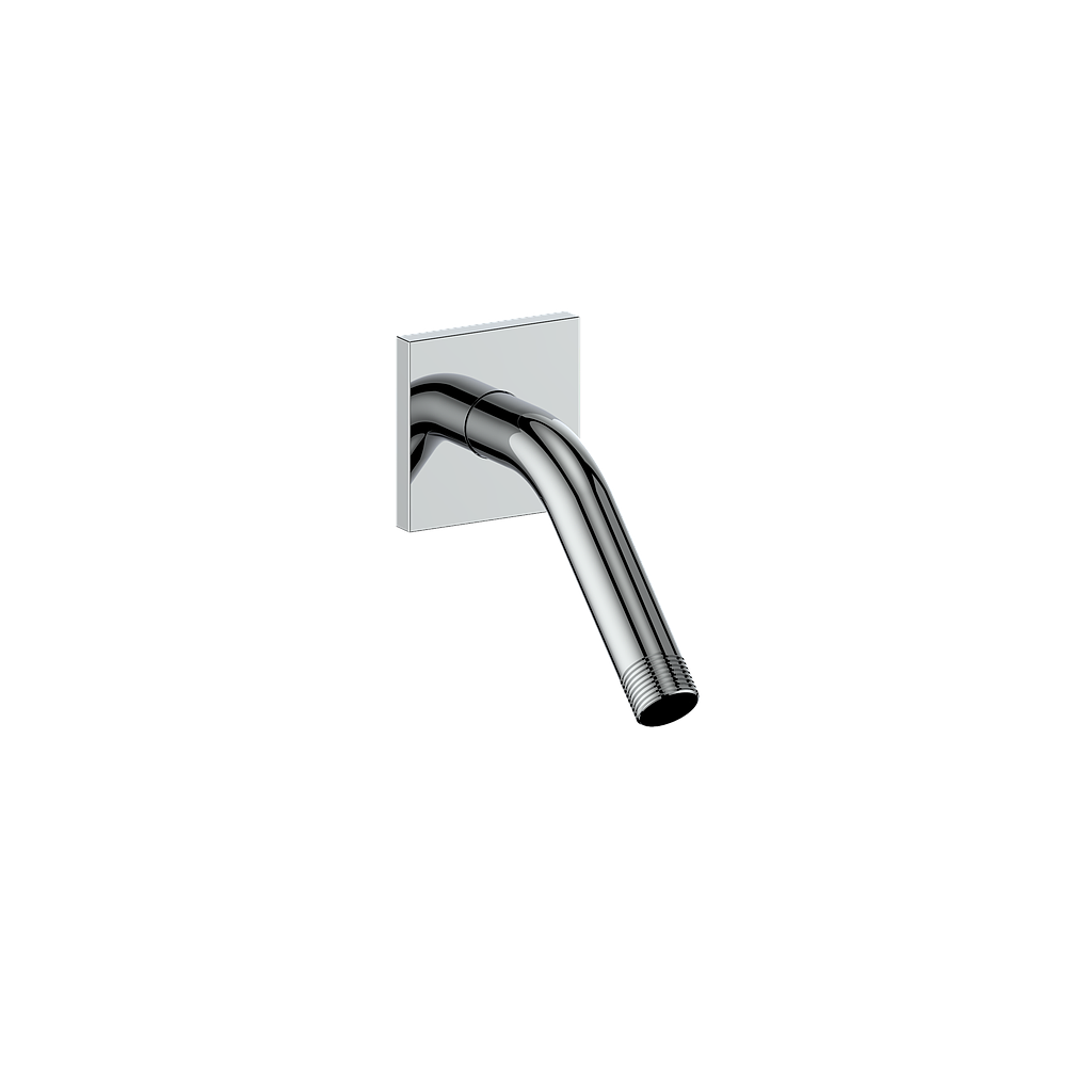 Vogt 6" Wall Mount Shower Arm with Square Flange - Chrome