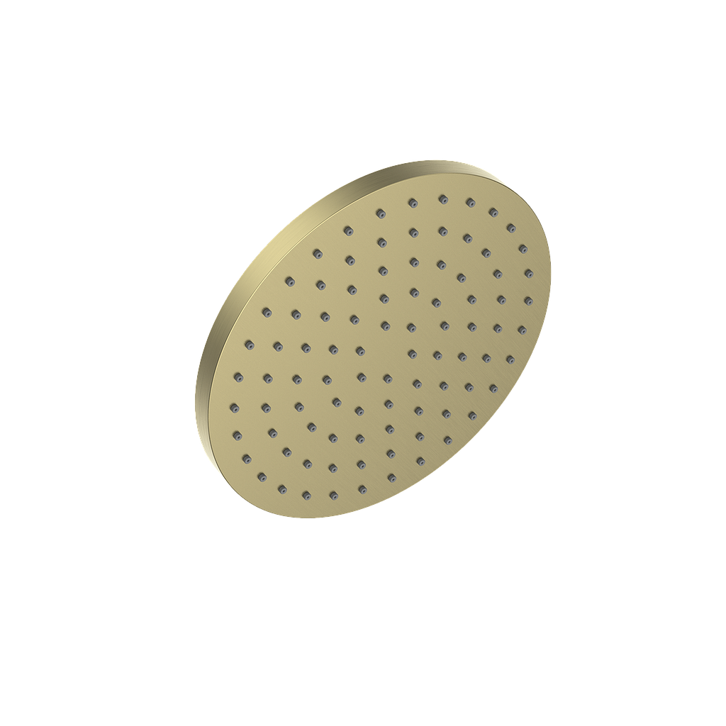 Vogt 8" Round Brass Shower Head - Brushed Gold
