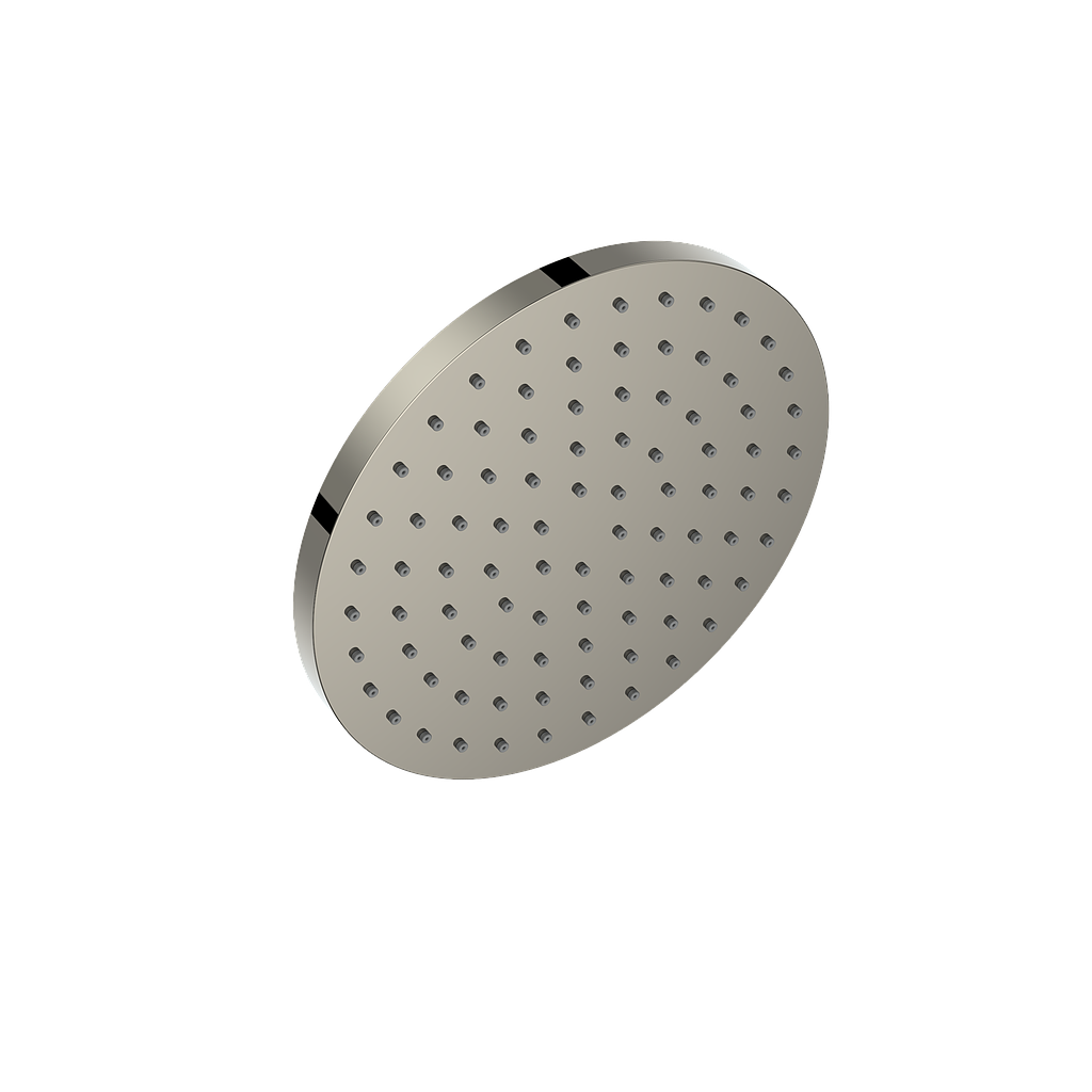 Vogt 8" Round Brass Shower Head - Polished Nickel