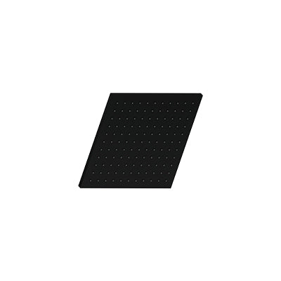 Vogt 8" Square Brass Shower Head - Matte Black