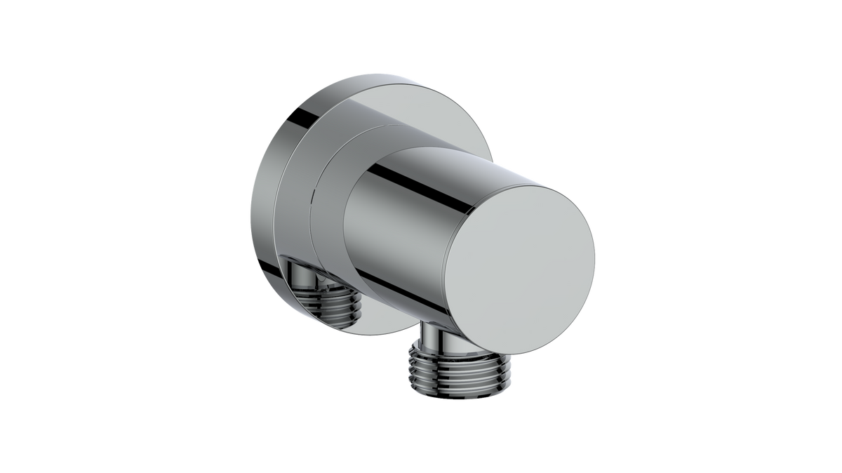 Vogt Adjustable Round Elbow Connector - Chrome