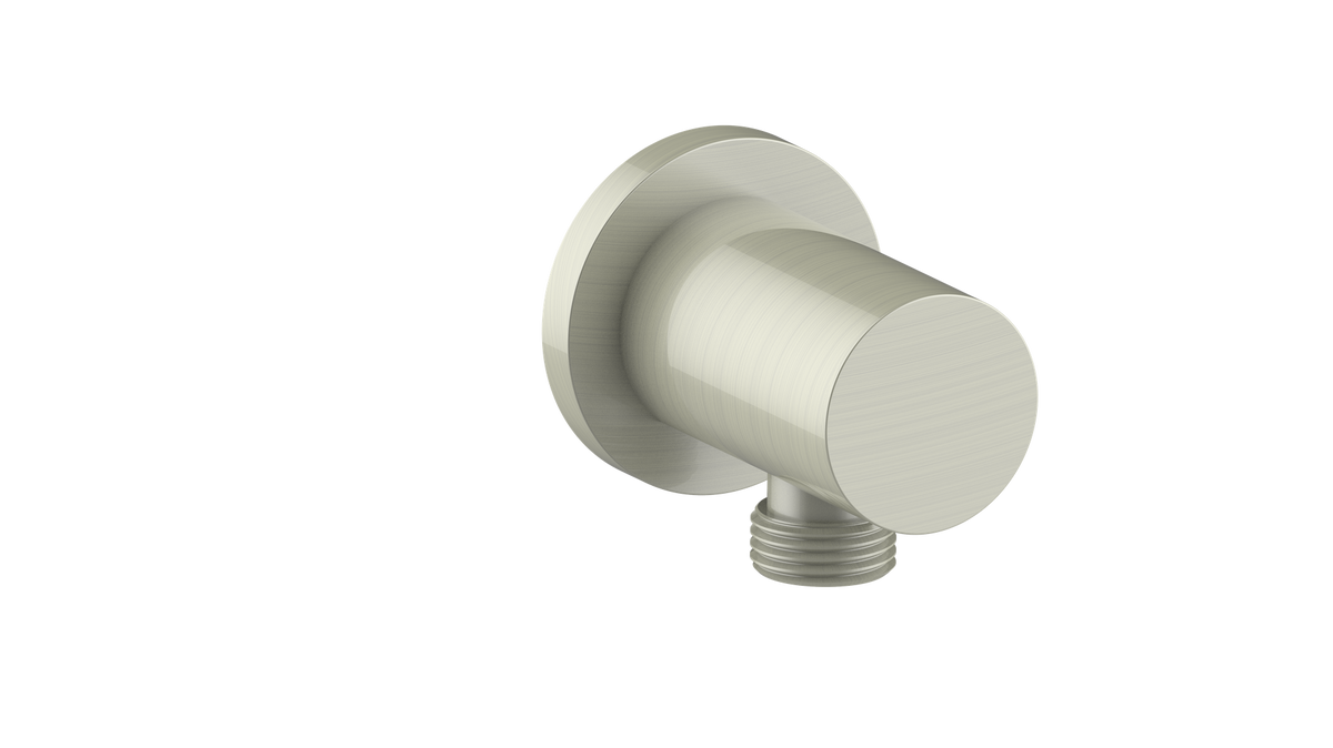 Vogt Adjustable Round Elbow Connector - Brushed Nickel