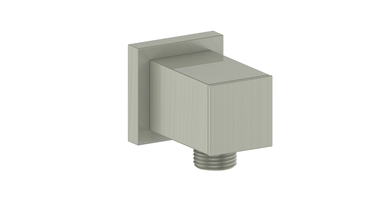 Vogt Adjustable Square Elbow Connector - Brushed Nickel