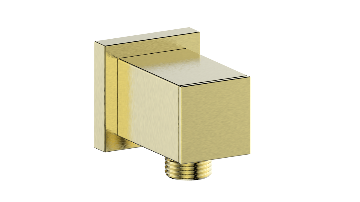 Vogt Adjustable Square Elbow Connector - Brushed Gold
