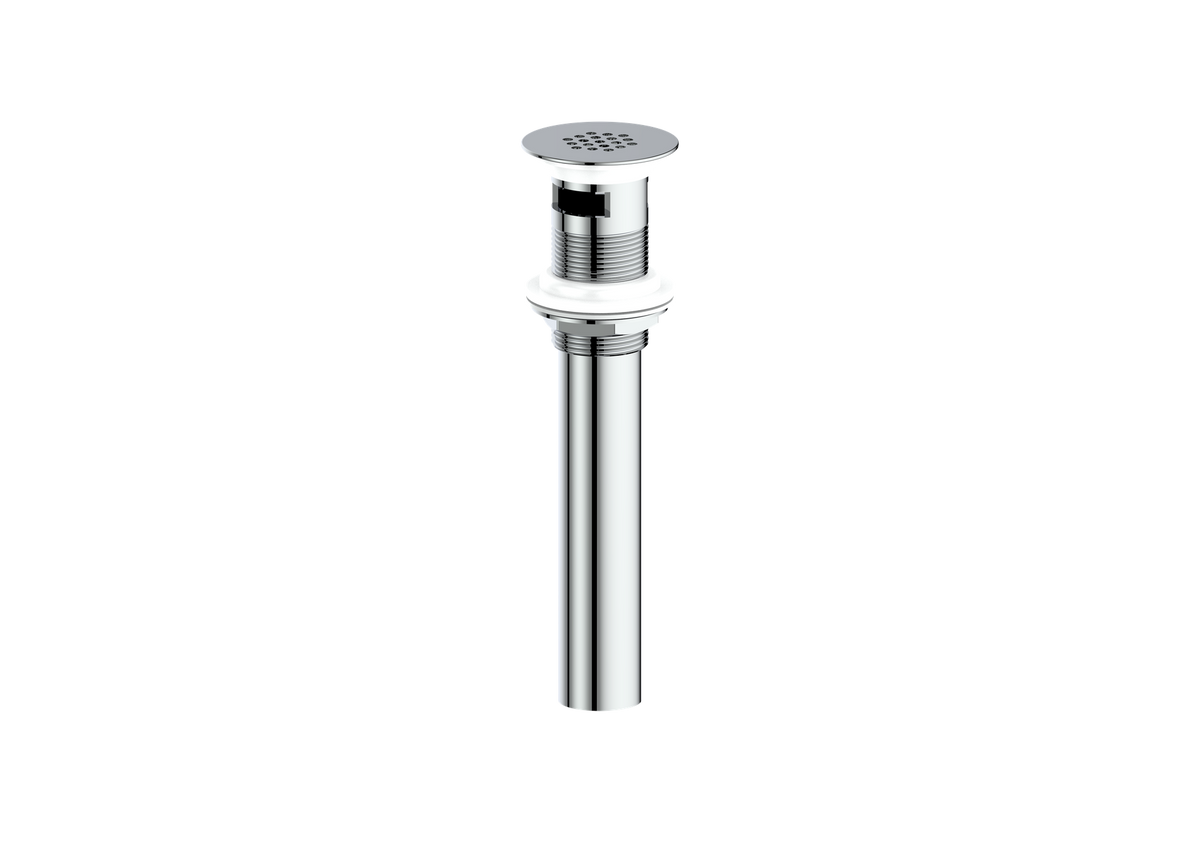 Vogt Grid Drain with Overflow - Chrome