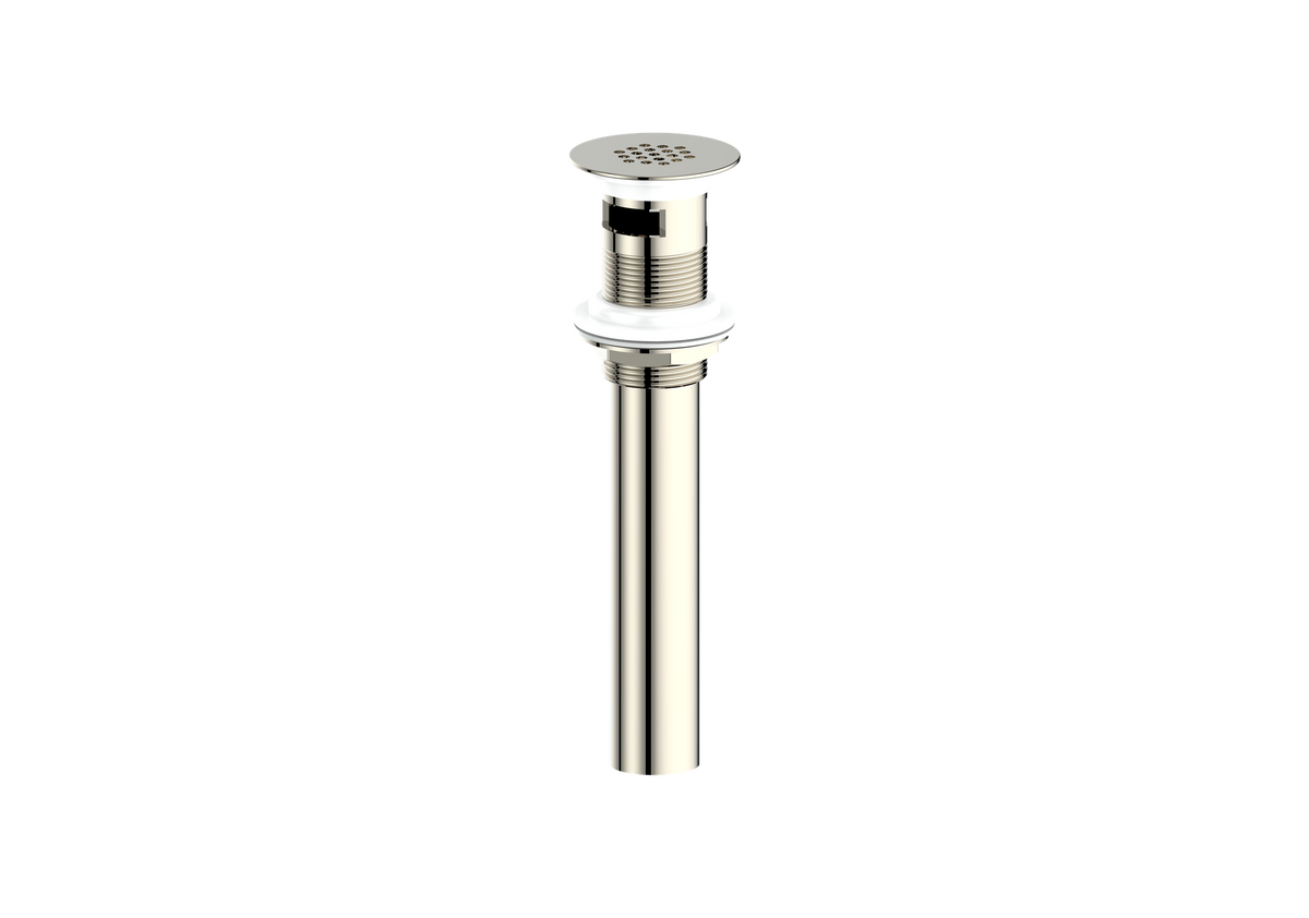 Vogt Grid Drain with Overflow - Polished Nickel
