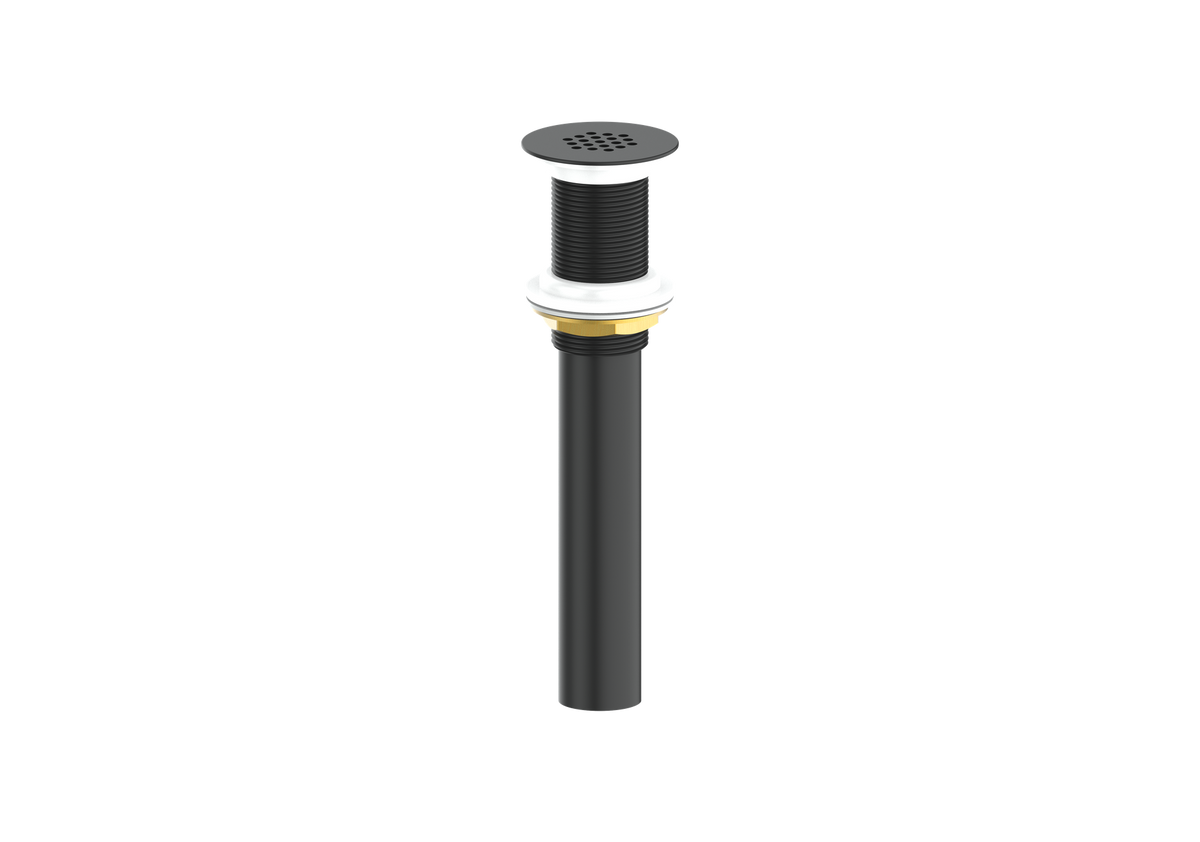 Vogt Grid Drain Without Overflow - Matte Black