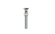 Vogt Mushroom Pop-up Drain with Overflow - Chrome